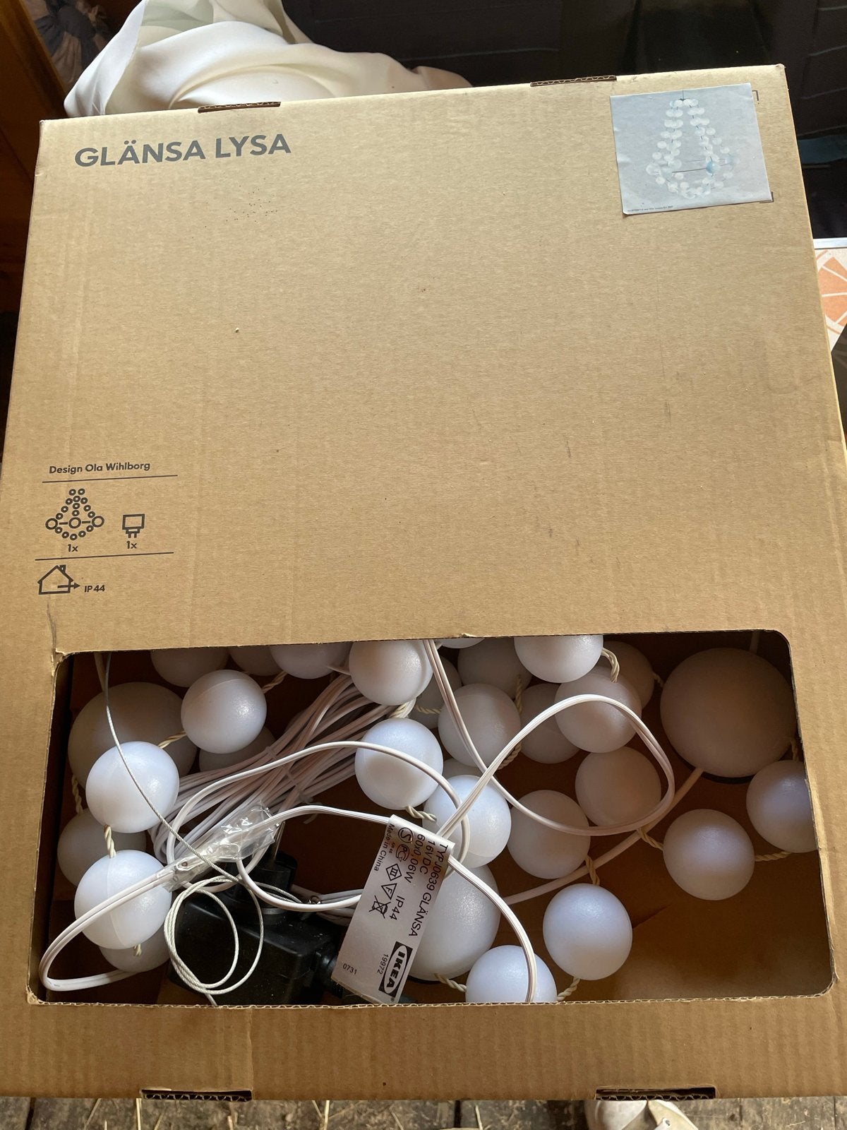 Vintage Ikea Glänsa Lysa kroonluchter - Nieuw in doos, Huis en Inrichting, Ophalen of Verzenden, Zo goed als nieuw