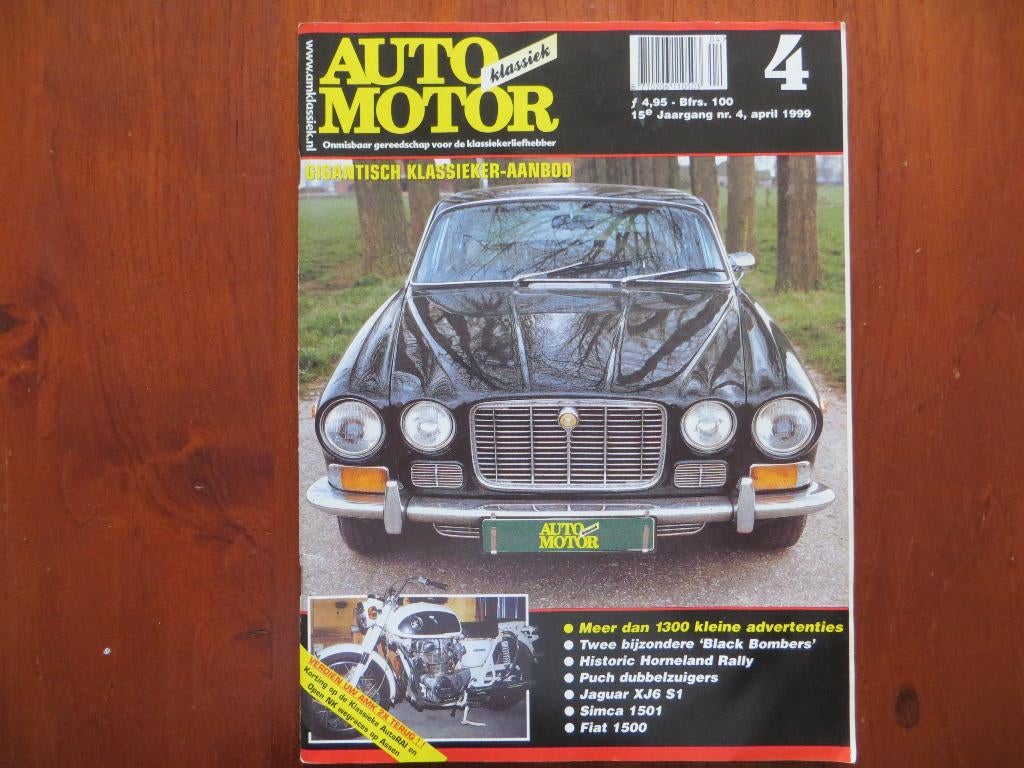 Auto Motor Klassiek 4 1993 Jaguar XJ6 Series 1, Simca 1501, Ophalen of Verzenden, Zo goed als nieuw, Overige merken