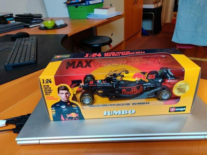 Jumbo Max Verstappen model auto 2019 1:24, nieuw, Hobby en Vrije tijd, Modelauto's | 1:24, Ophalen of Verzenden, Nieuw, Auto, Bburago