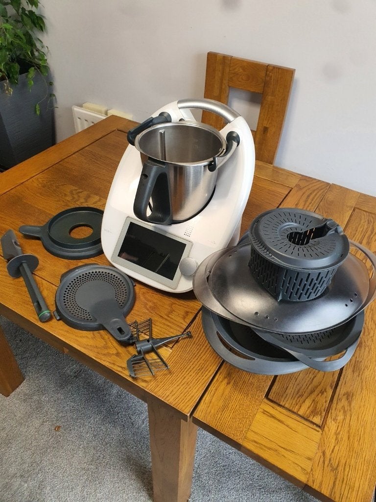 Thermomix TM6 keukenmachine Vorwerk Varoma, 4 liter of meer, Ophalen of Verzenden, Zo goed als nieuw, 3 snelheden of meer