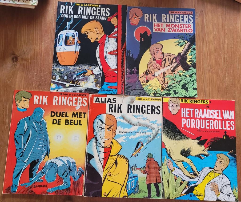 Rik Ringers - 5 stripboeken - Gelezen, goede staat, Boeken, Stripboeken, Gelezen, Meerdere stripboeken, Ophalen of Verzenden