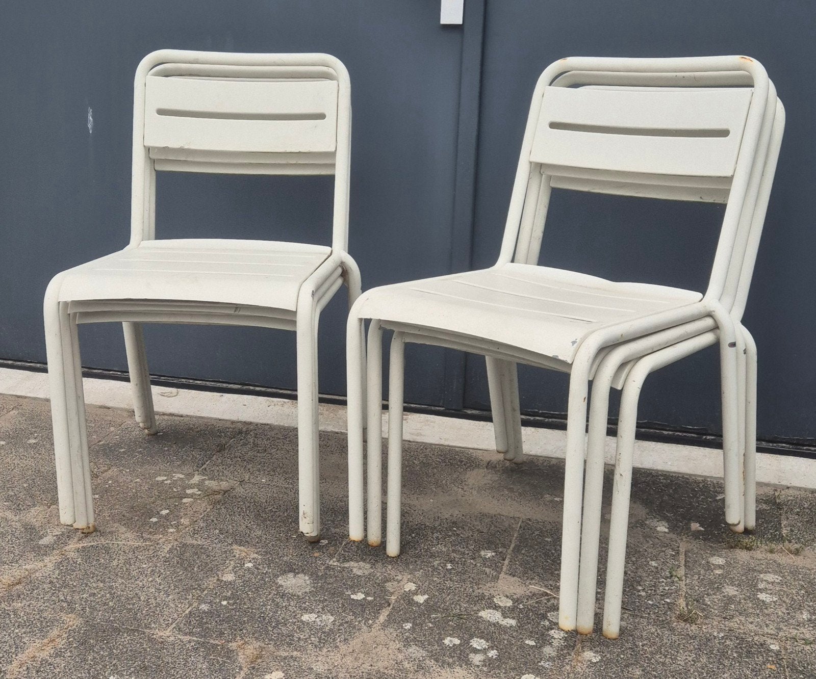 Originele EMU Star design tuinstoelen wit, Ophalen, Gebruikt, N.v.t, Metaal