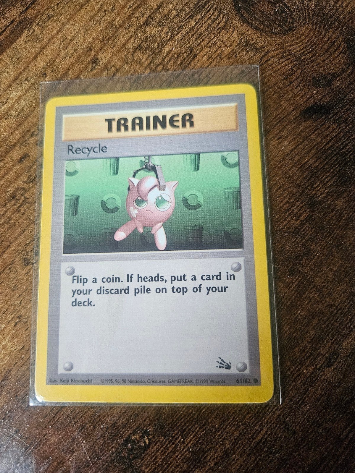Pokémon Trainer kaart: Recycle (Jigglypuff), Ophalen of Verzenden, Gebruikt, Losse kaart