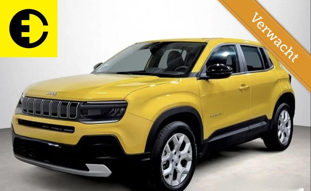Jeep Avenger Longitude 54 kWh | Binnenkort beschikbaar, Auto's, Stof, Gebruikt, Zwart, 156 pk