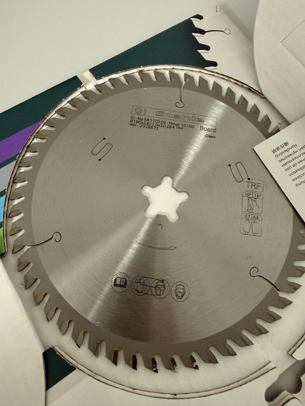 Stehle Cirkelzaagblad 190mm - Nieuw in verpakking, Ophalen of Verzenden, Nieuw, Cirkelzaag