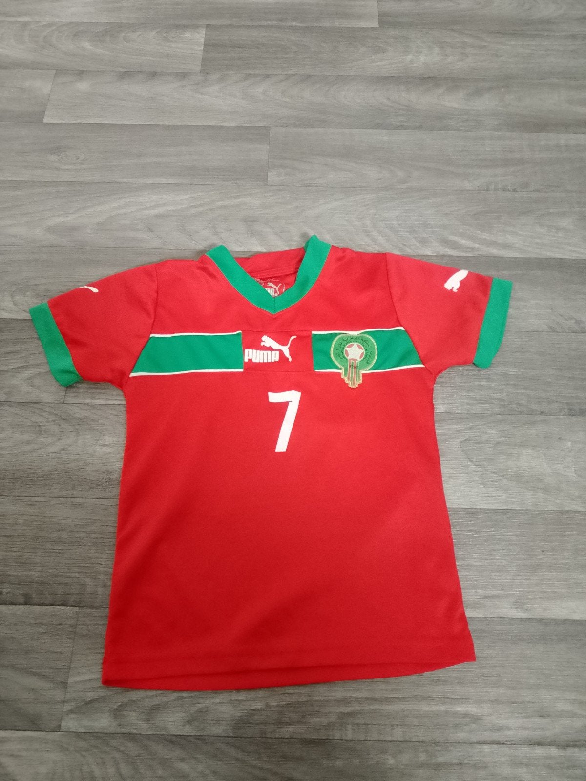Marokko voetbalshirt maat 128 cm (Ziyech #7), Ophalen of Verzenden, Gebruikt, Puma, Jongen