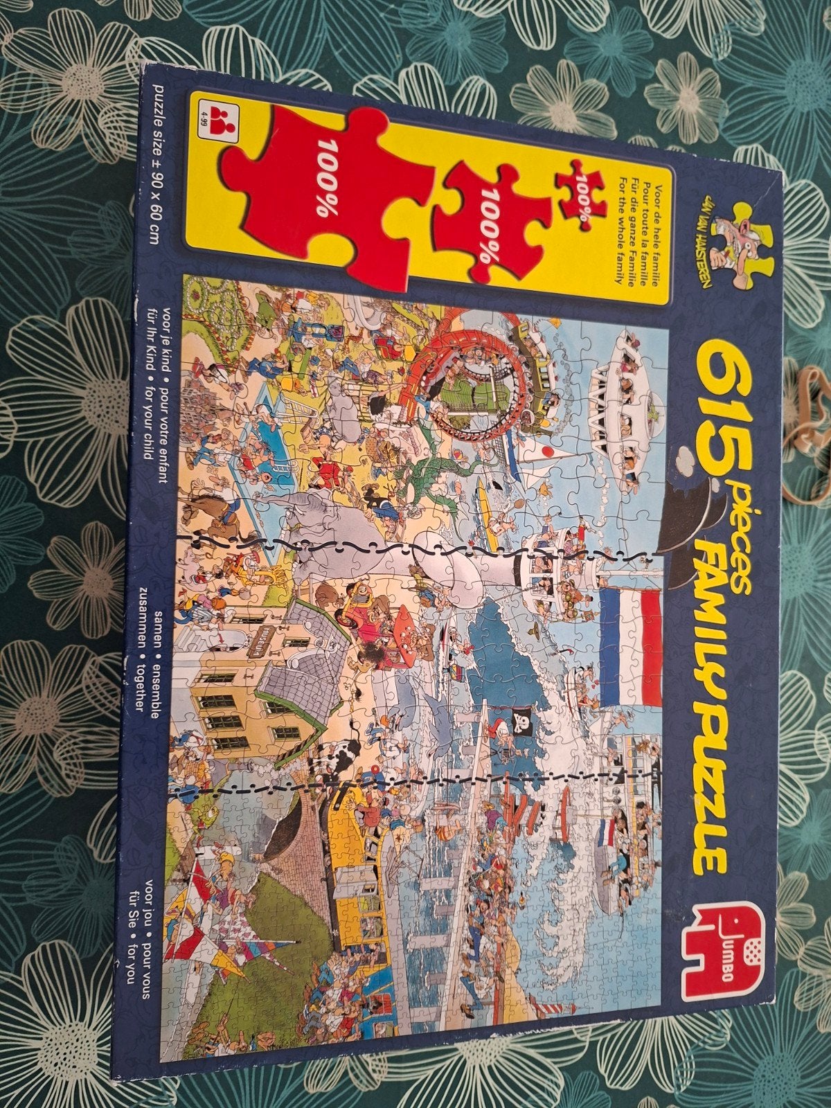 Van haasteren familiepuzzel, Hobby en Vrije tijd, Denksport en Puzzels, Ophalen of Verzenden, 500 t/m 1500 stukjes, Zo goed als nieuw