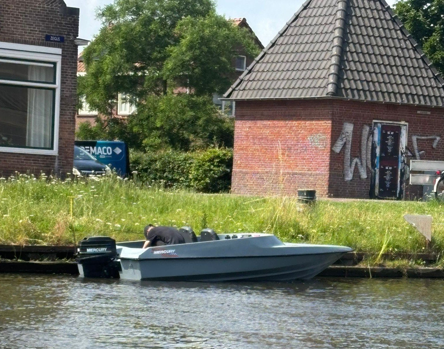 Speedboot met Mercury 25 PK 2-takt, Watersport en Boten, Speedboten, Ophalen, Gebruikt, Met afstandsbediening, Minder dan 70 pk