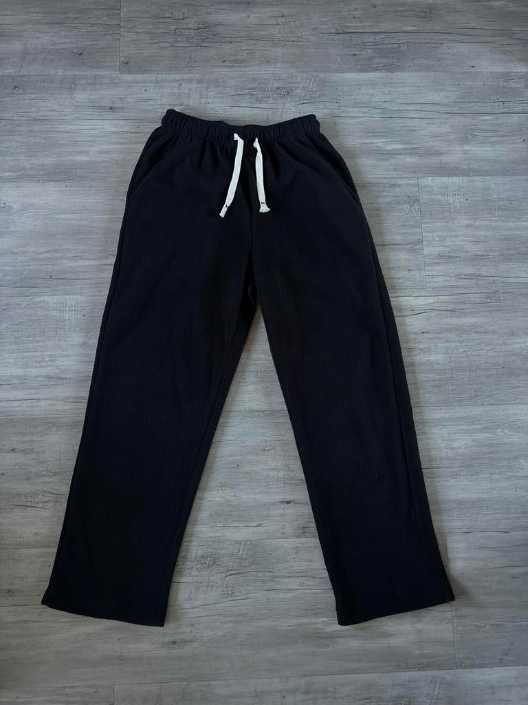 Zwart fleece joggingbroek recht model maat XXS, Kinderen en Baby's, Kinderkleding | Maat 176, Verzenden, Zo goed als nieuw, Jongen