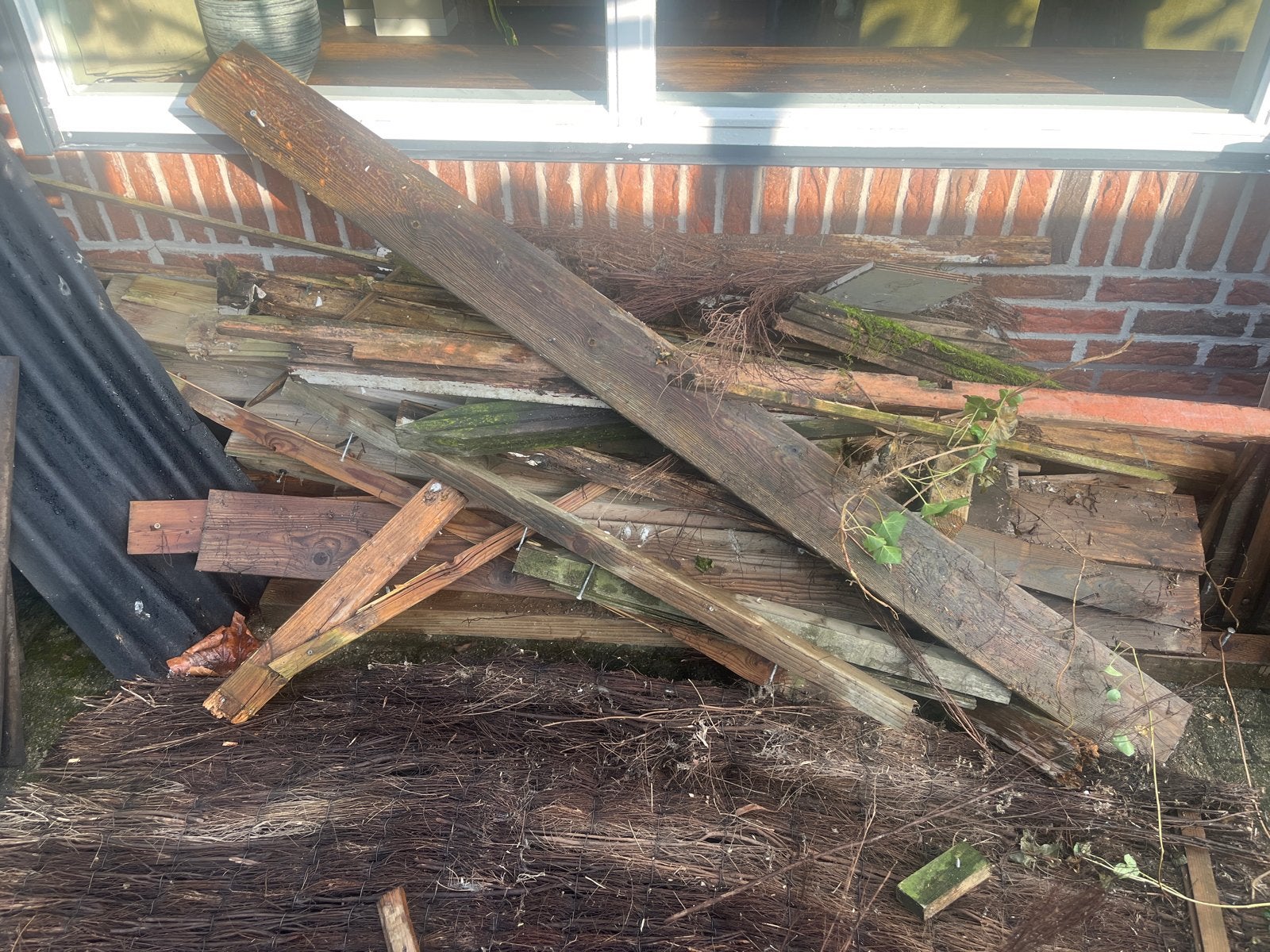 Diverse Houtresten - Ideaal voor brandhout of knutselproject, Ophalen, Gebruikt, Overige typen, 50 mm of meer
