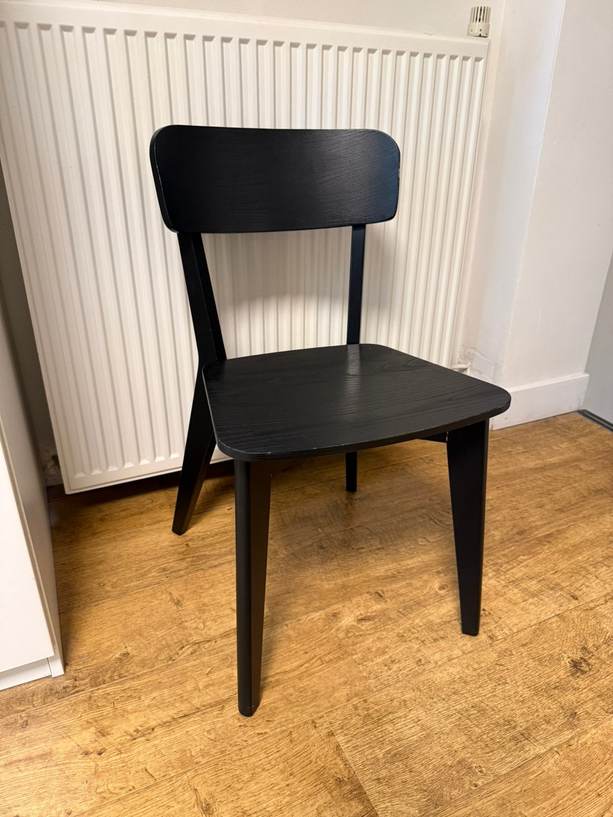 Stoel / Eetkamerstoel Zwart Hout IKEA, Gebruikt, Zwart, Ophalen of Verzenden, Eén