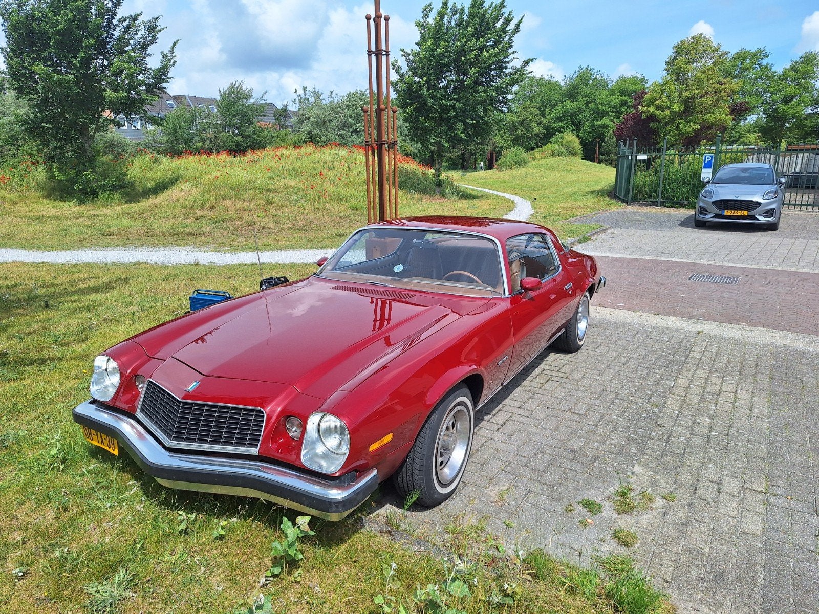 Chevrolet Camaro 5.7 LT 1975 Rood, Auto's, Automaat, Achterwielaandrijving, 5730 cc, Bruin