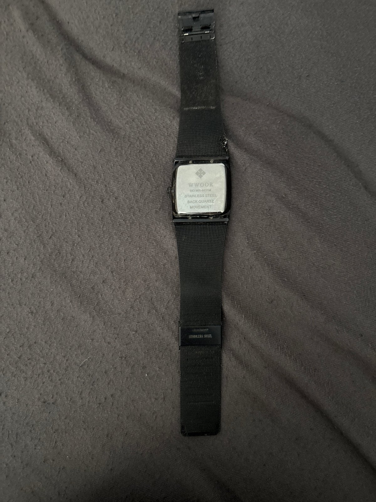 WWOOR horloge - Gebruikt met defecte band, Overige merken, Gebruikt, Staal, Polshorloge