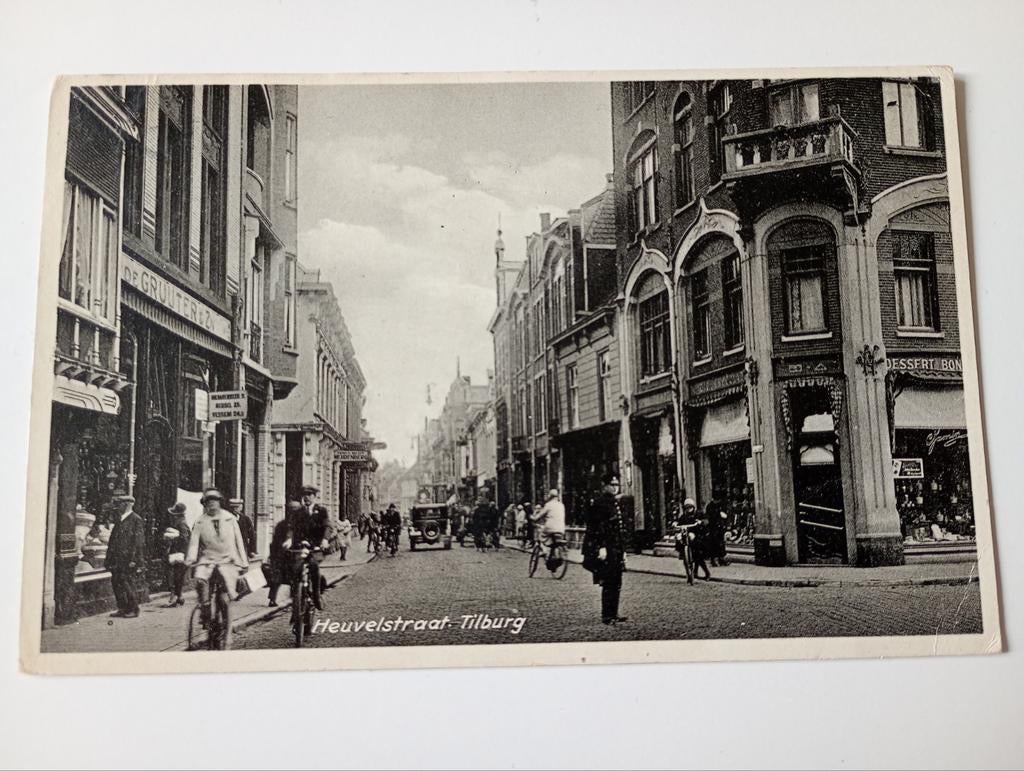 Tilburg Heuvelstraat 1938, Ophalen of Verzenden, 1920 tot 1940, Gelopen, Noord-Brabant