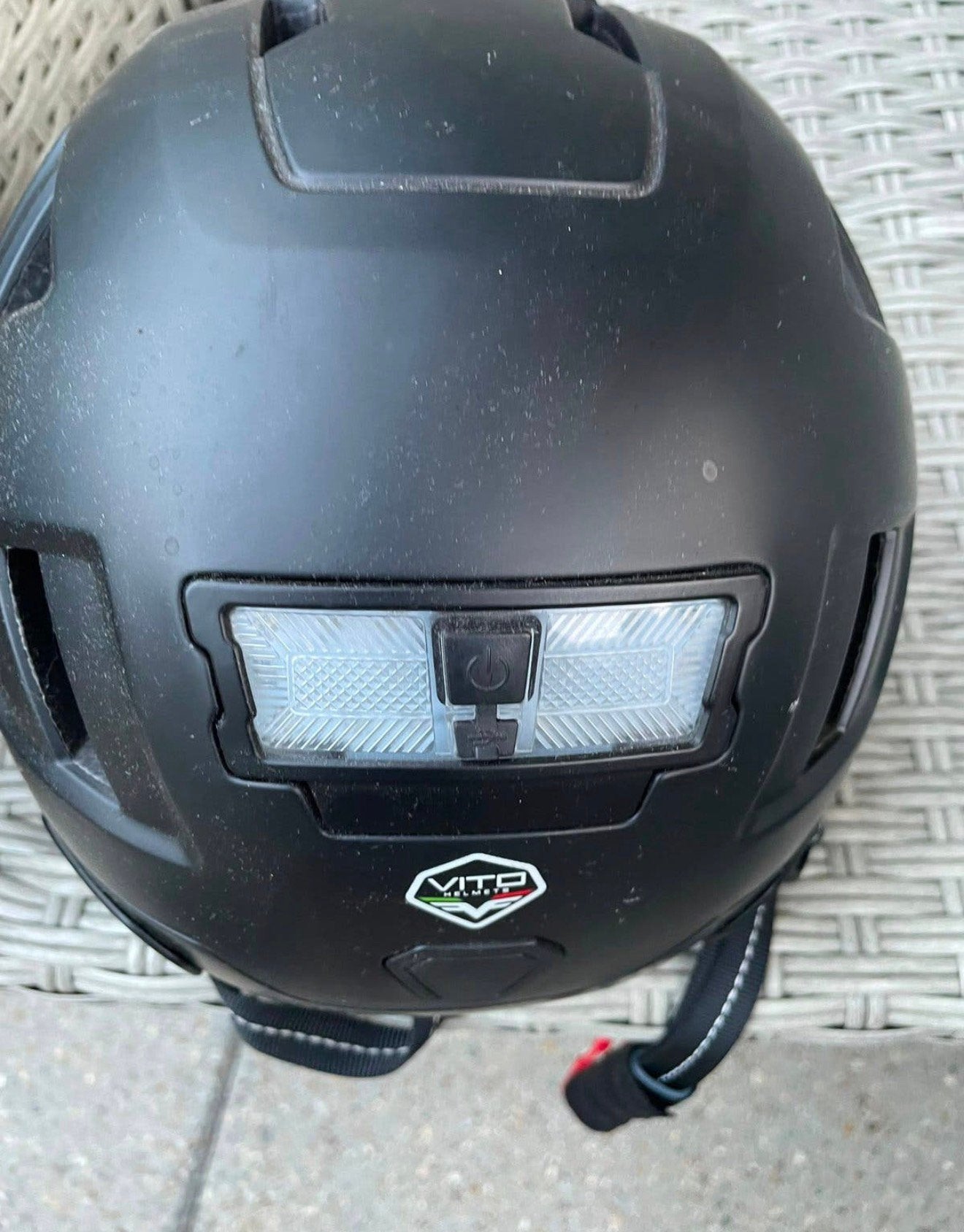 VITO scooter helm met LED verlichting voor & achter maat M, Ophalen of Verzenden, Zo goed als nieuw