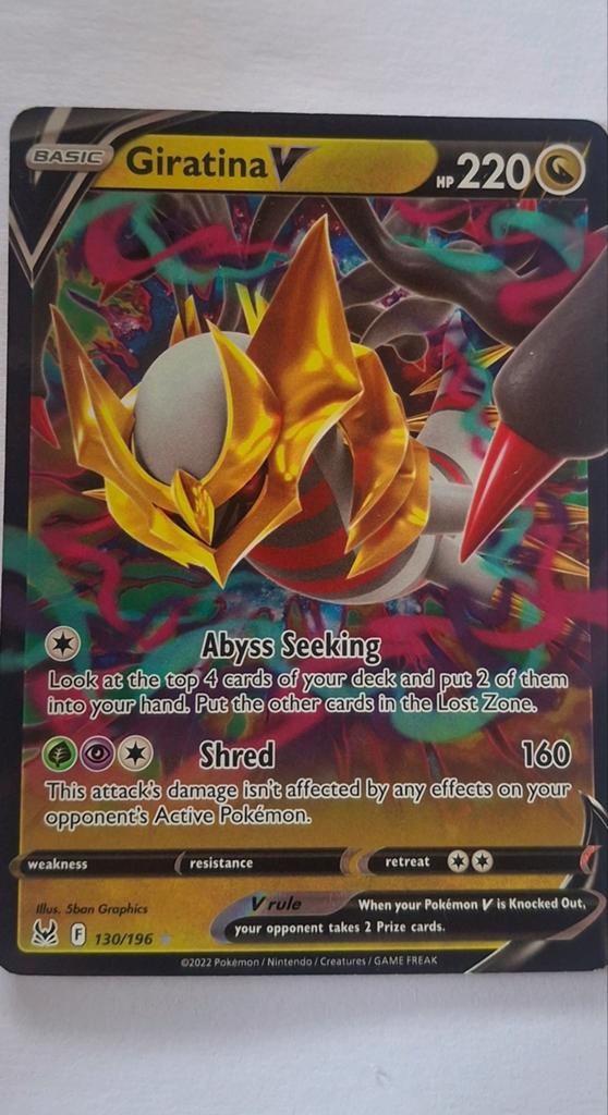 Pokemoncard- Giratina V 130/196, Ophalen of Verzenden, Nieuw