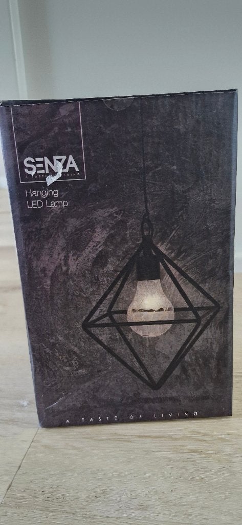 SENZA draadloze LED-hanglamp met timer – zwart metaal, Ophalen, Nieuw, Zwart, Metaal