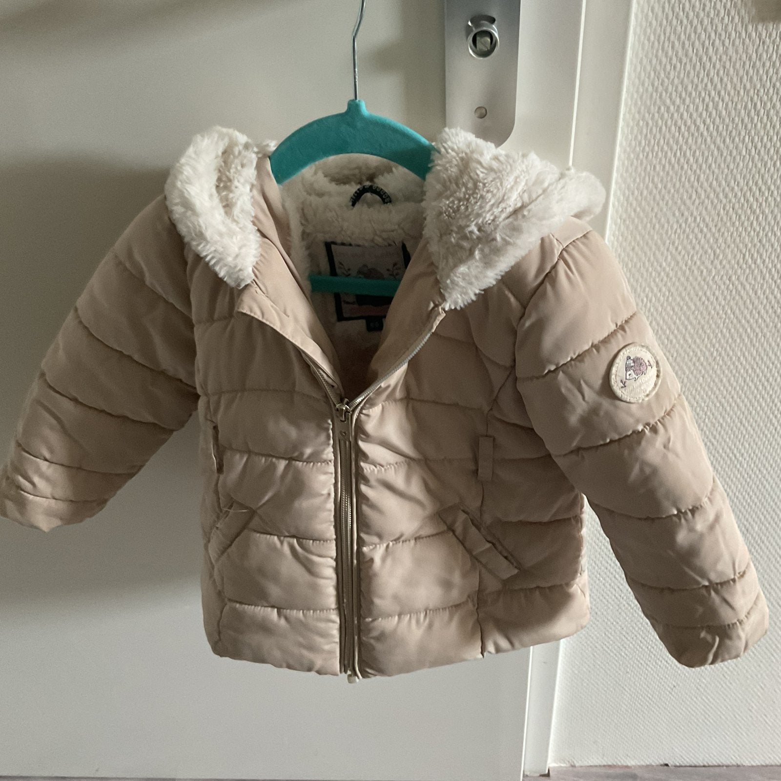Meisje winterjas, Kinderen en Baby's, Babykleding | Maat 86, Ophalen, Gebruikt, Meisje, Jasje