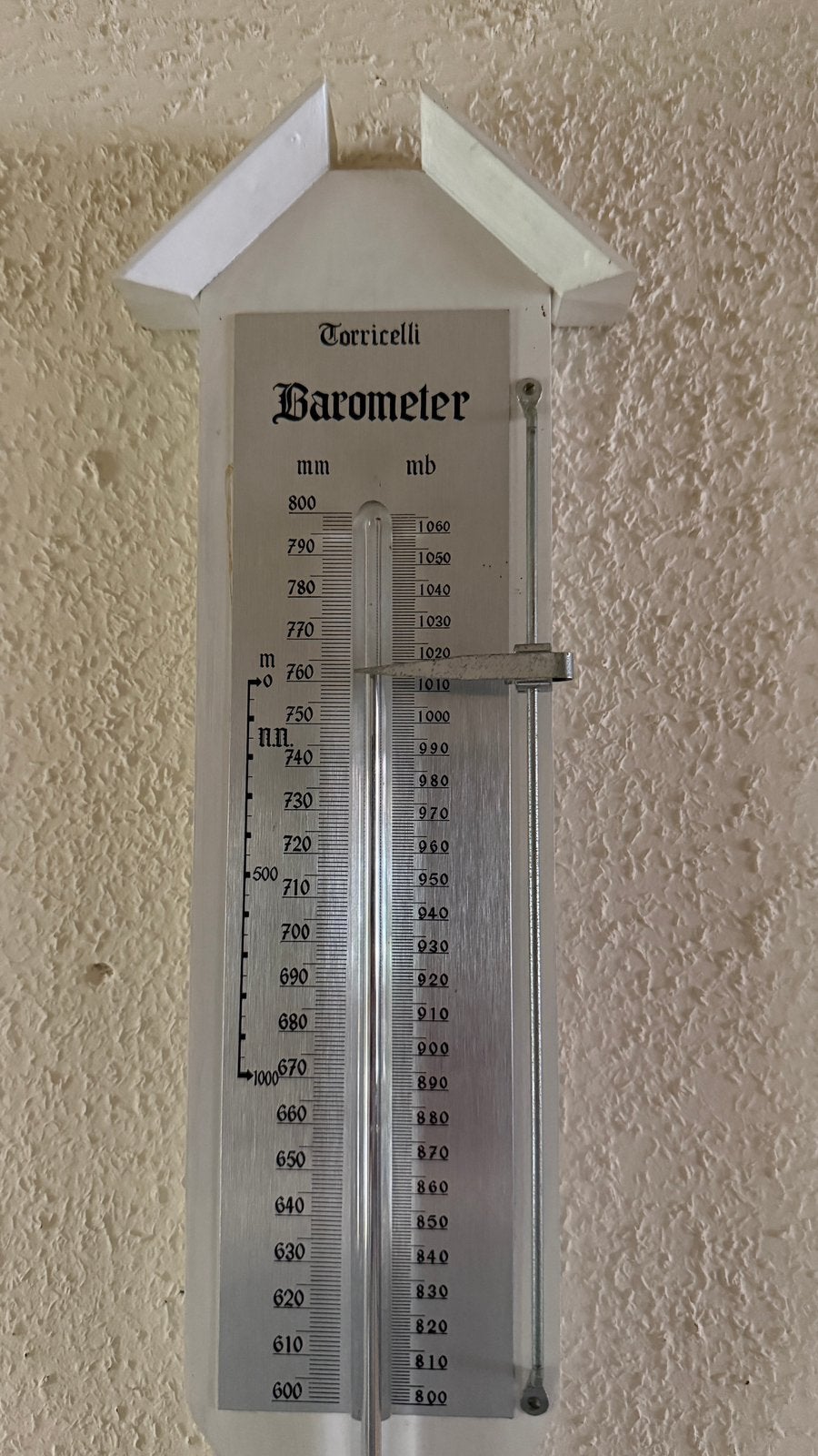 Torricelli Barometer, Ophalen