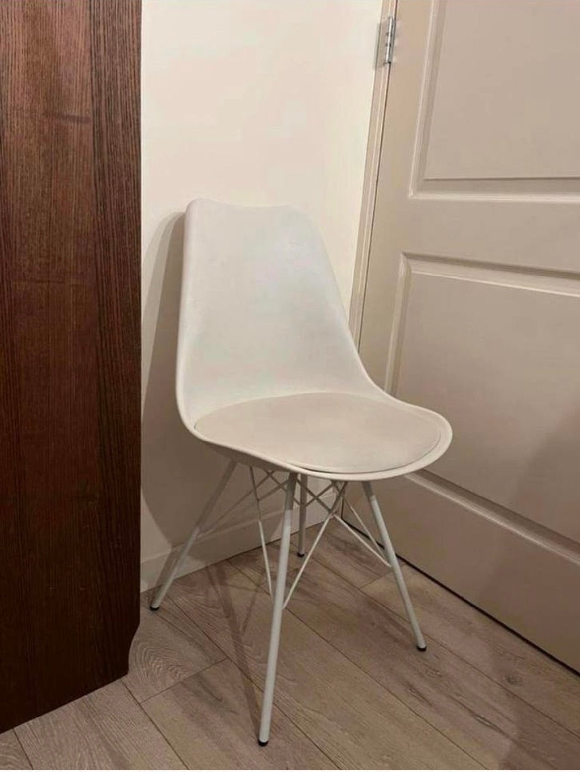 Witte eetkamer stoelen Jysk gebruikt, Ophalen, Gebruikt, Wit, Vier