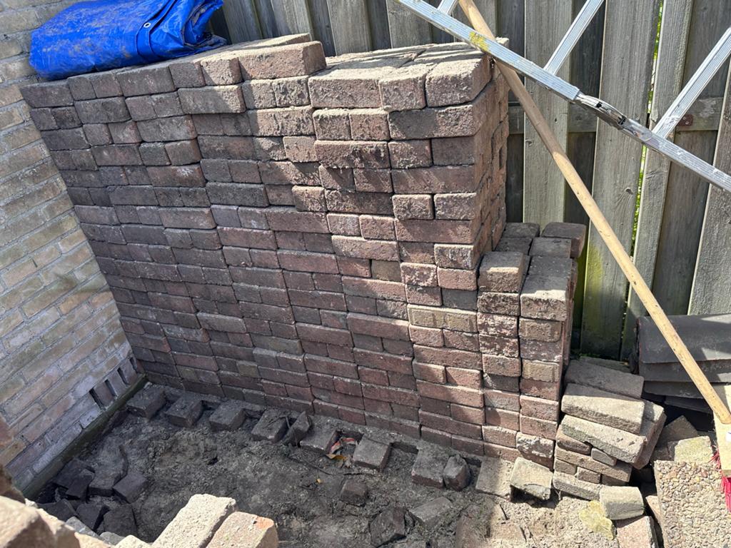 Stenen Waaltjes - 10M2, Ophalen, Overige materialen, Gebruikt, Overige typen