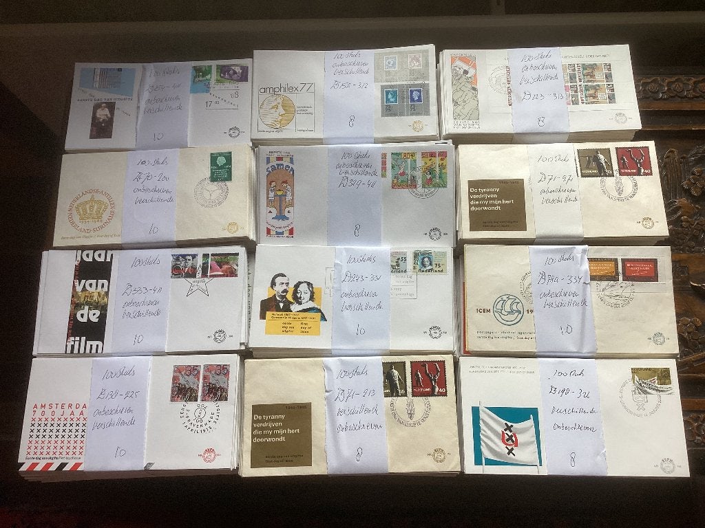 Doos2 2500 stuks FDC Nederland onbeschreven 25 pakken van, Postzegels en Munten, Ophalen of Verzenden, Nederland
