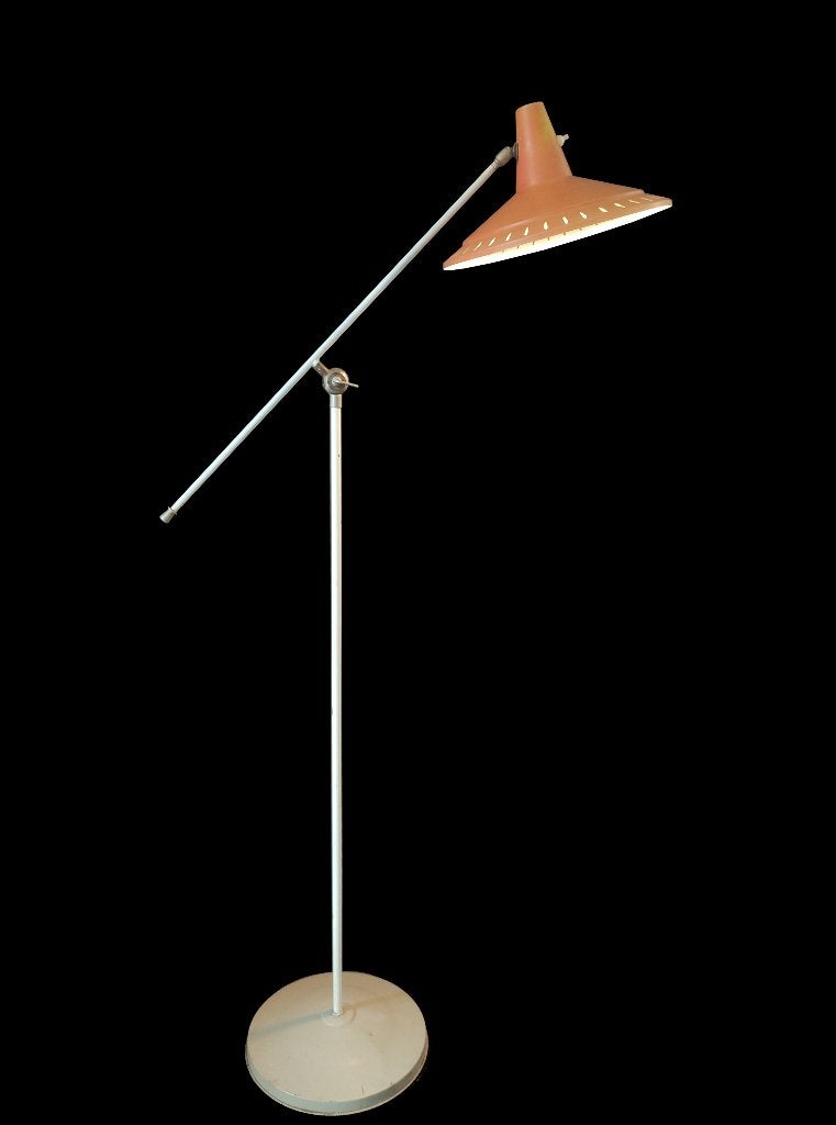 Prachtige vintage Panama vloerlamp Anvia van Doorn Giso, Ophalen, Gebruikt, E27 (groot), Metaal