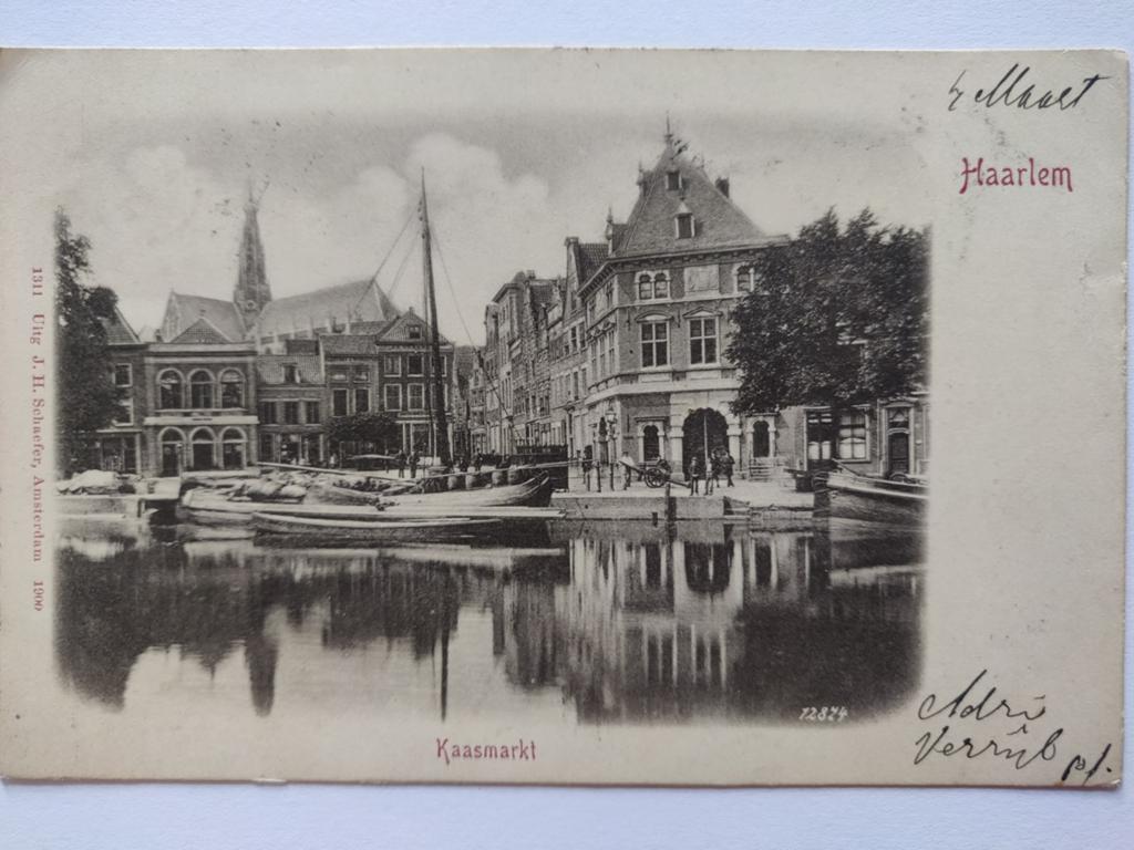X1806 Haarlem 1901 Kleinrond Jutphaas Steenfabriek, Ophalen of Verzenden, Voor 1920, Noord-Holland