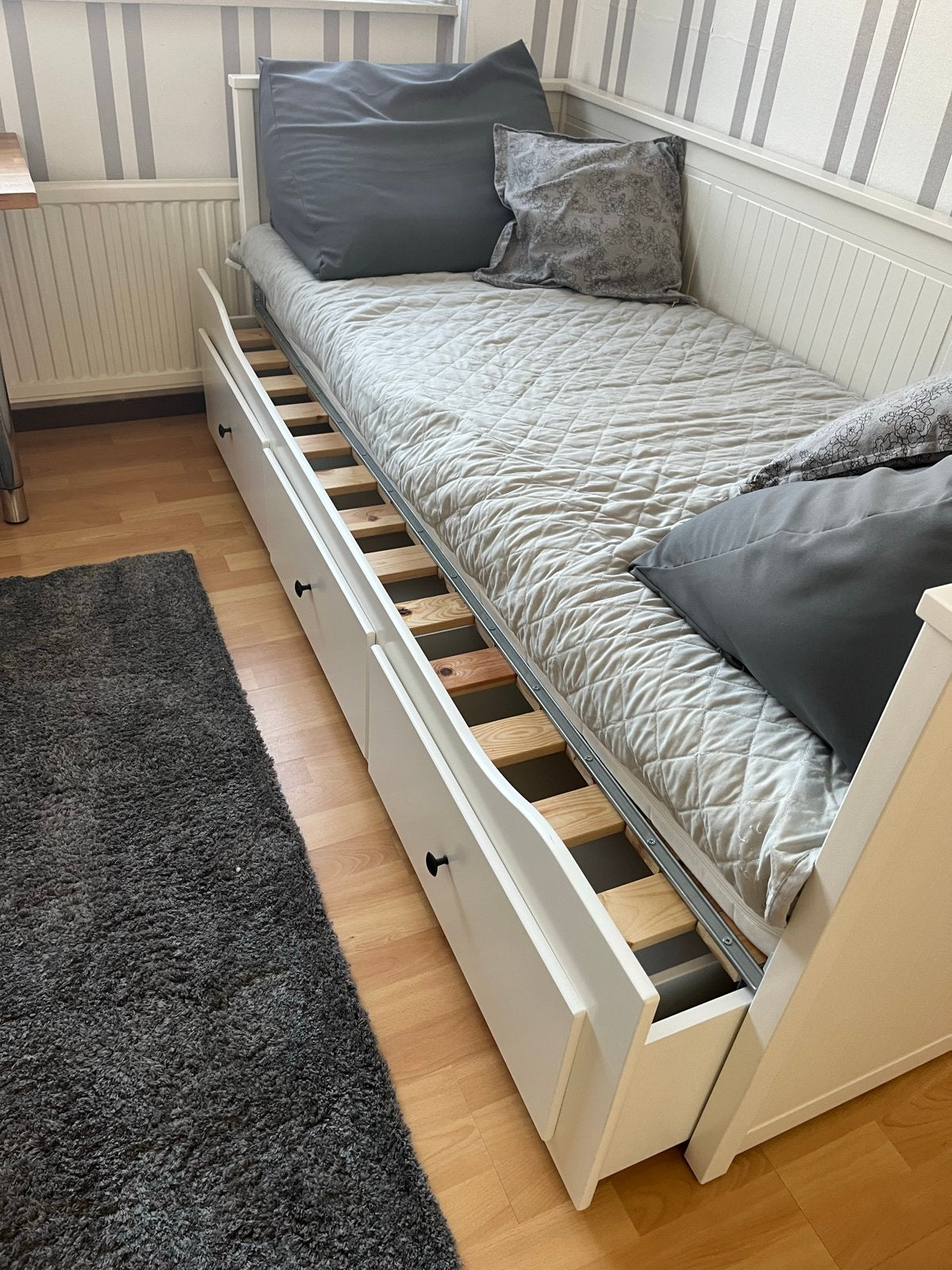 IKEA Hemnes Bedbank met 3 lades - Wit, 80/160x200 cm