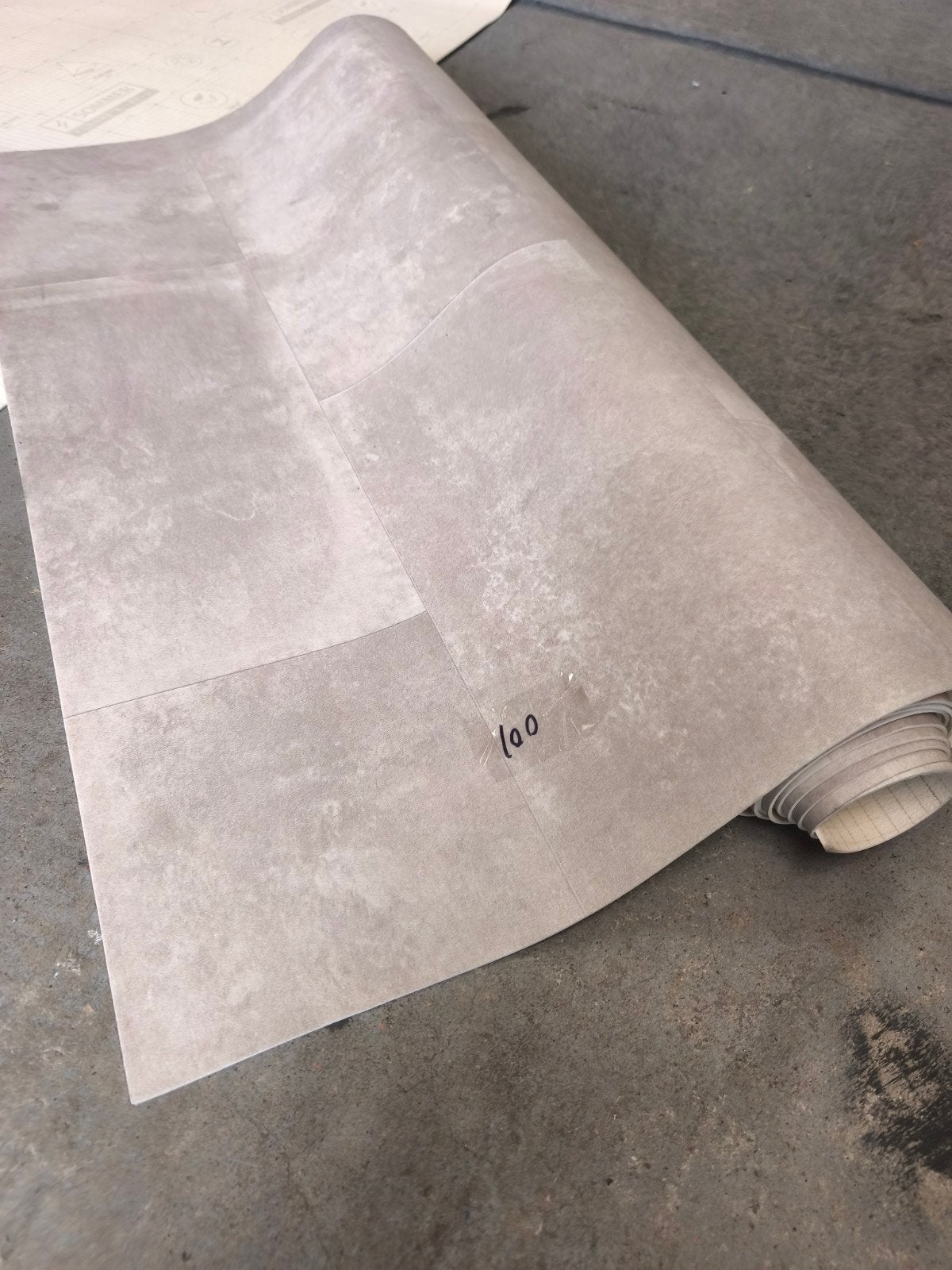 Vinyl vloer nieuw 100x400 cm, 2.4 mm dik, Huis en Inrichting, Stoffering | Vloerbedekking, Ophalen, Nieuw, 5 tot 10 m², Vinyl