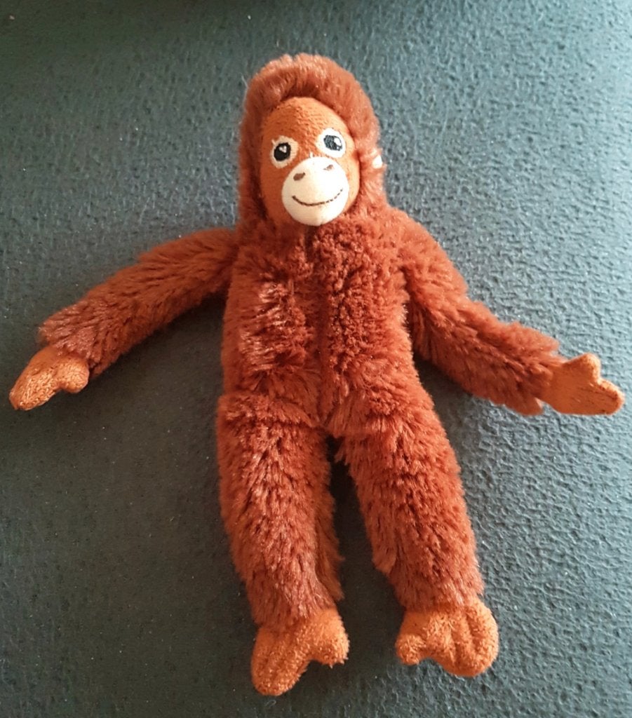 IKEA Djungelskog orang-oetan knuffel 20 cm, Ophalen of Verzenden, Zo goed als nieuw, Overige typen