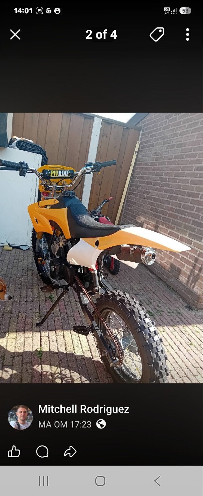 cross motor 250 CC 4T, Fietsen en Brommers, Brommers | Crossbrommers, Ophalen of Verzenden, Gebruikt, Overige merken