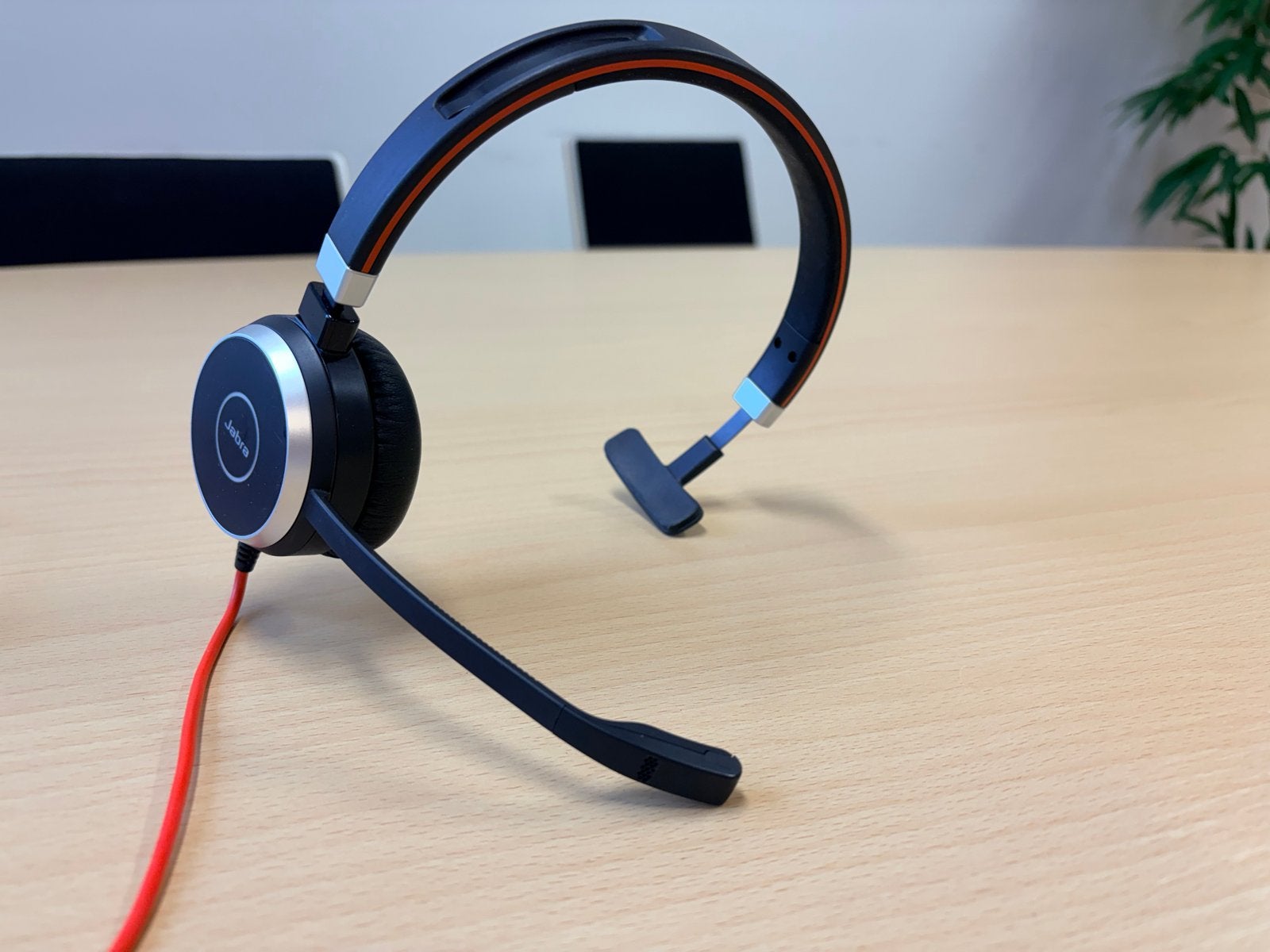 Jabra Evolve 40 MS Mono Headset (USB / Mini Jack), On-ear, Ophalen of Verzenden, Zo goed als nieuw, Jabra