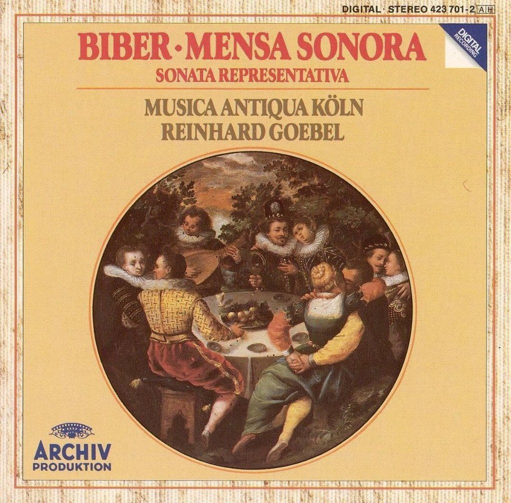Biber: Mensa Sonora / Musica Antiqua Köln - Goebel (1988), Kamermuziek, Verzenden, Overige componisten, Zo goed als nieuw