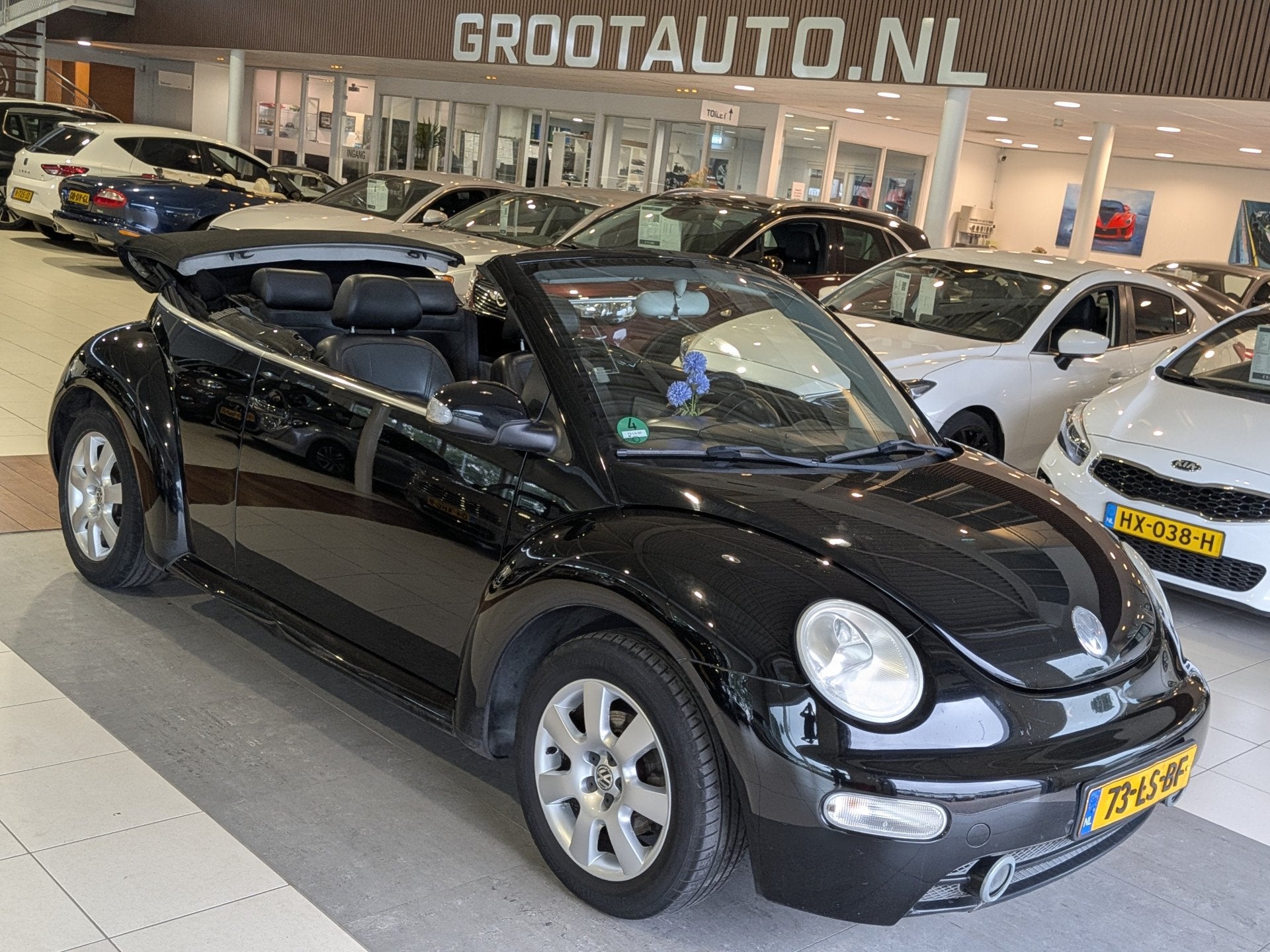 Volkswagen New Beetle Cabriolet 2.0 Airco, Cruise Control, S, Voorwielaandrijving, Gebruikt, 4 cilinders, 4 stoelen