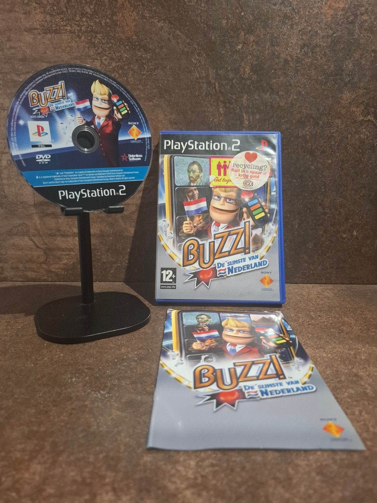Buzz! De Slimste van Nederland - PlayStation 2 (PS2), Spelcomputers en Games, Verzenden, Gebruikt
