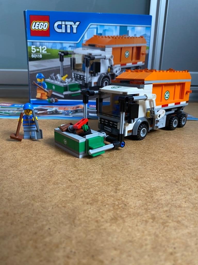 Lego City Vuilniswagen 60118 - Compleet met doos en boekjes, Ophalen of Verzenden, Zo goed als nieuw