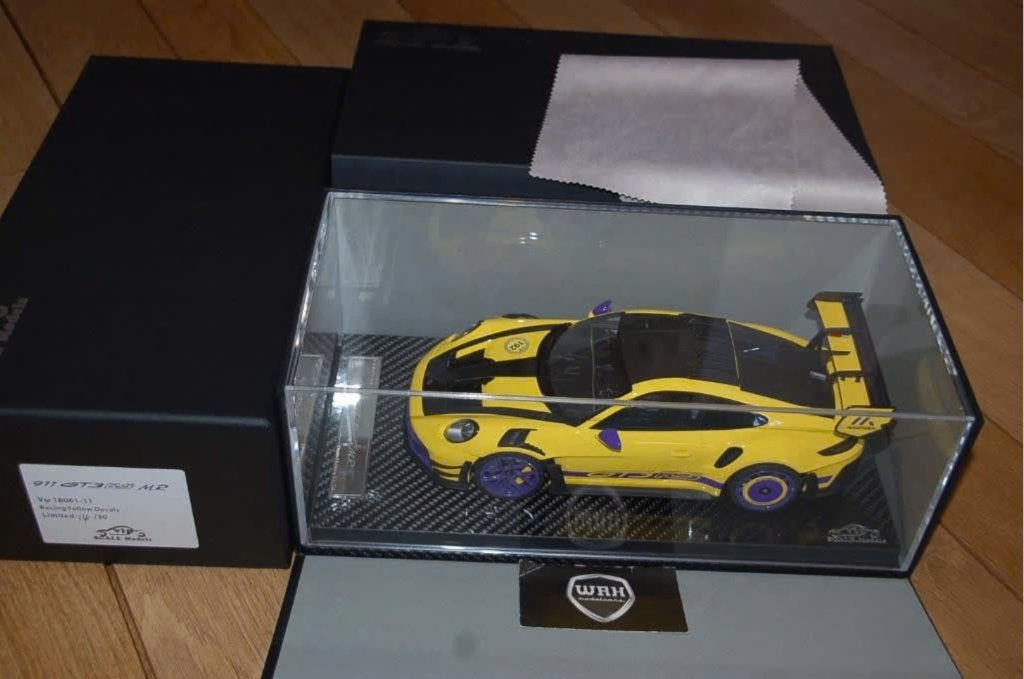 1:18 PORSCHE 911 GT3 RS MR yellow VIP models LTD 14 / 30 WRH, Hobby en Vrije tijd, Modelauto's | 1:18, Verzenden, Zo goed als nieuw