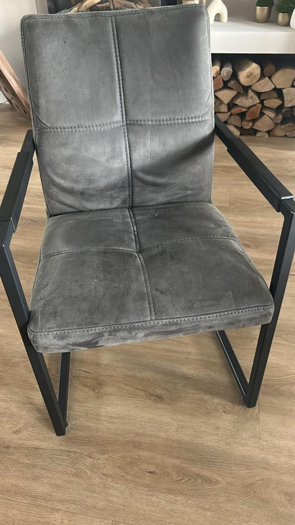 Eetkamer stoelen, Ophalen, Gebruikt, Grijs, Vijf, Zes of meer stoelen