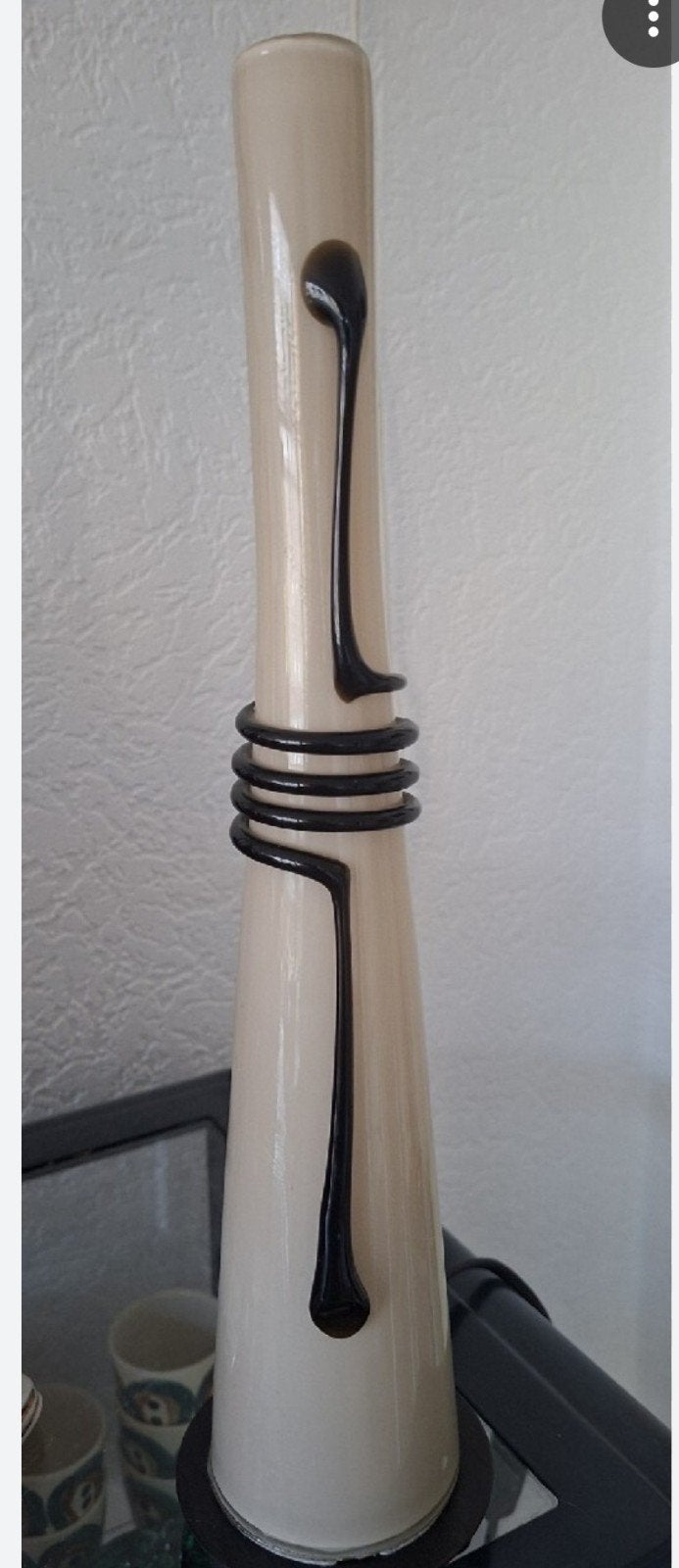 EGLO Vintage Tafellamp Wit met Zwart Decoratie - E14 Fitting, Huis en Inrichting, Lampen | Tafellampen, E14 (klein), Wit, Glas