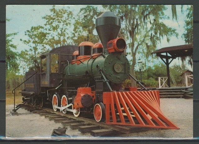 Locomotief Lok No. 4 Foto-Ansichtkaart Trein t-14 jdu, Verzamelen, Spoorwegen en Tramwegen, Ophalen of Verzenden, Zo goed als nieuw