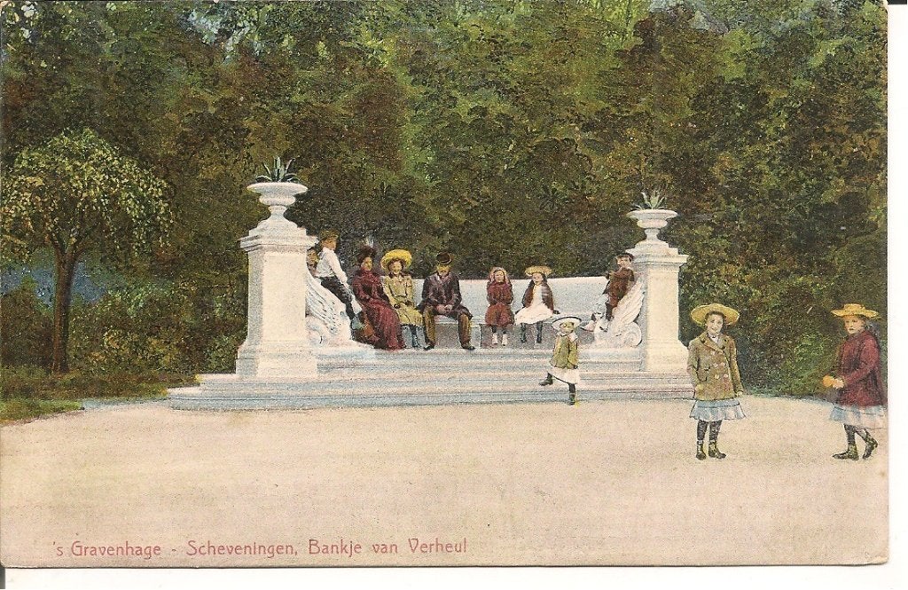 's-Gravenhage - Scheveningen, Bankje van Verheul 1914, Verzamelen, Ansichtkaarten | Nederland, Ophalen of Verzenden, Voor 1920