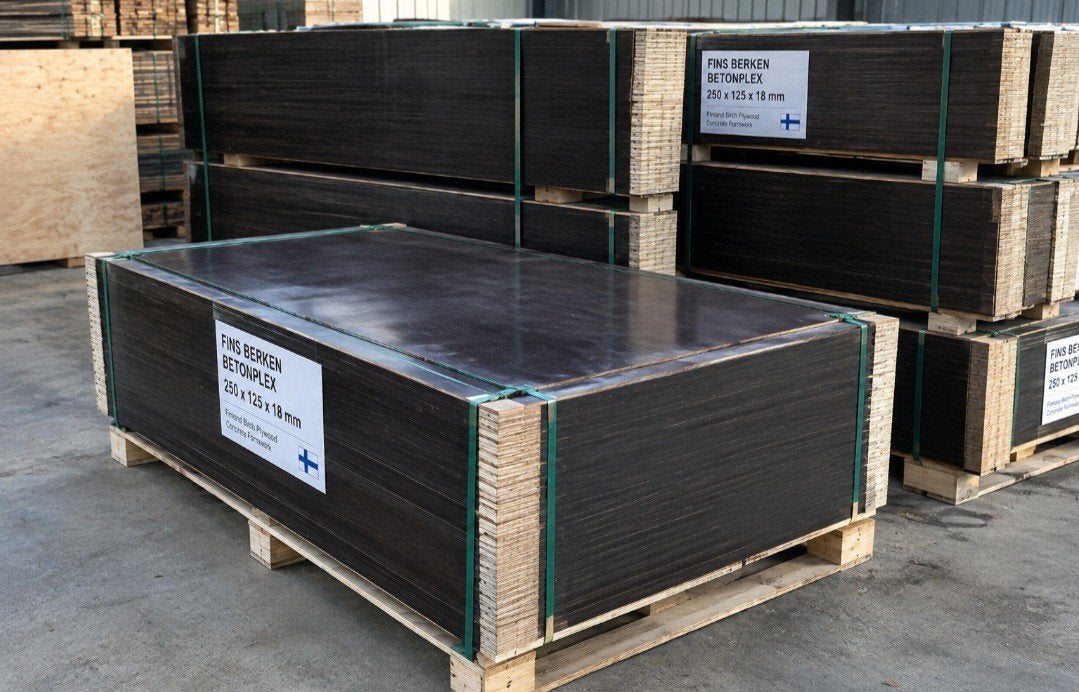Betonplex beton plex 2500x1250x18mm Fins berken, Doe-het-zelf en Verbouw, Minder dan 25 mm, Overige typen, Nieuw, 200 tot 250 cm