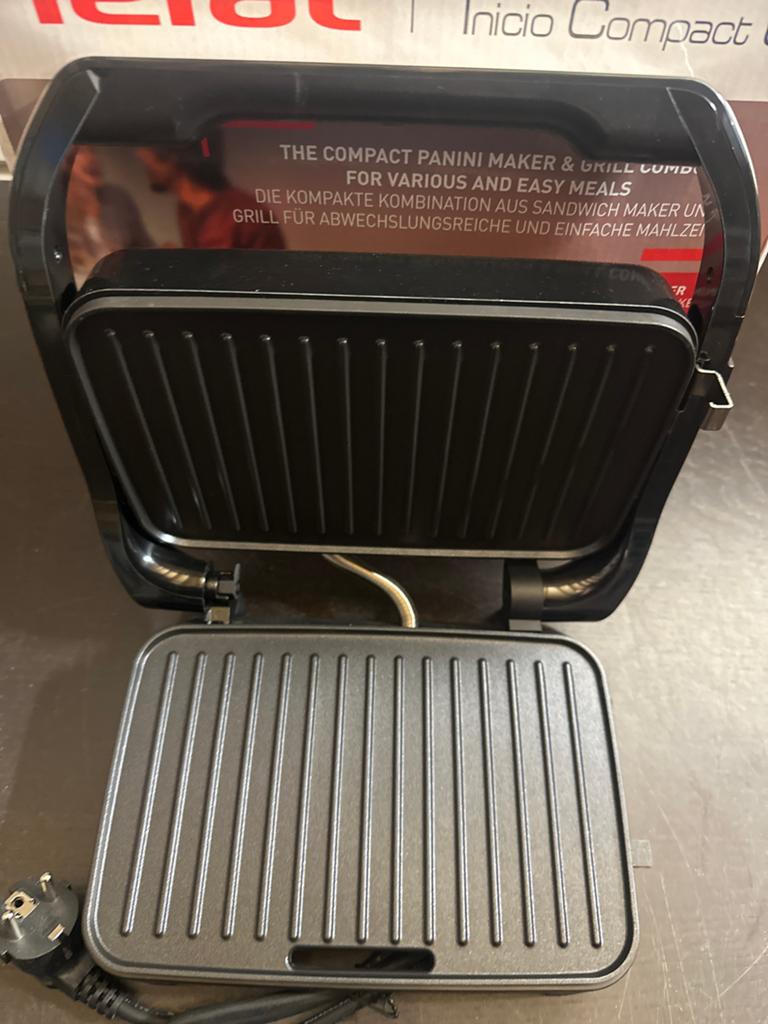 Tefal Inicio Compact Grill & Panini Maker - Nieuw, ., Nieuw, Ophalen of Verzenden, .