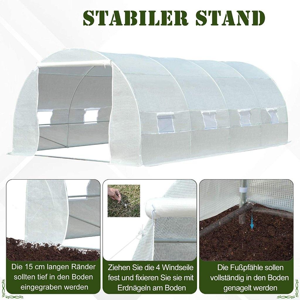 Partytent Kweekkas Foliekas Broeikas Biertent Eventtent 3x6m, Tuin en Terras, Ophalen of Verzenden, Nieuw, 5 tot 8 meter, Partytent