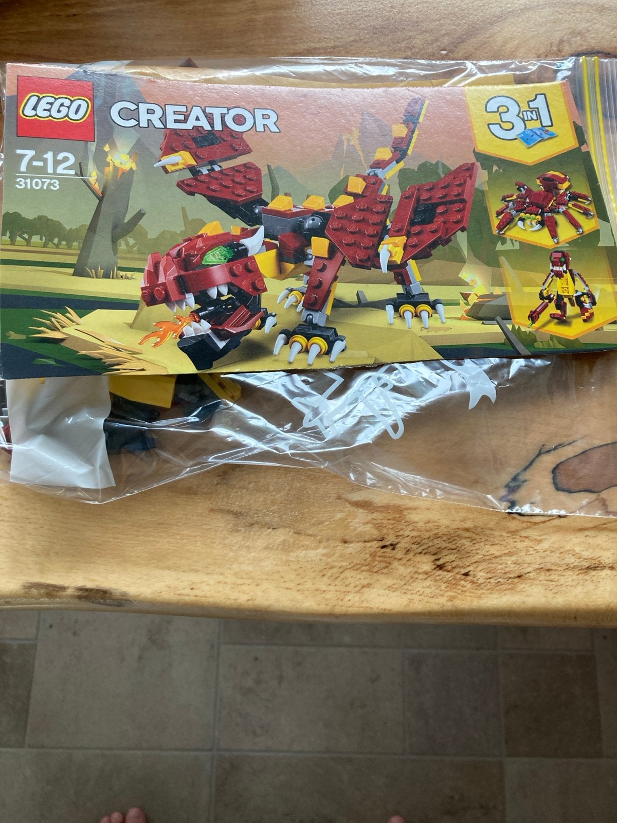 LEGO Creator 31073 Mythische Wezens 3-in-1 set compleet, Lego, Nieuw, Ophalen of Verzenden, Compleet