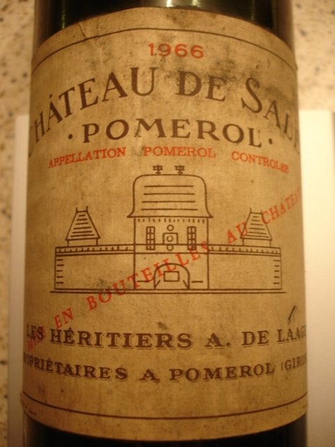 Franse topwijn! Chateau de Salins, Pomerol (2x), 1966 & 1967, Frankrijk, Ophalen of Verzenden, Zo goed als nieuw, Rode wijn