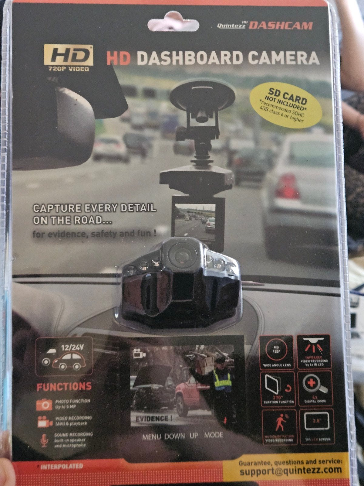 Nieuwe Quinttez HD Dashcam - Compacte Dashboard Camera, Ophalen of Verzenden, N, T, V