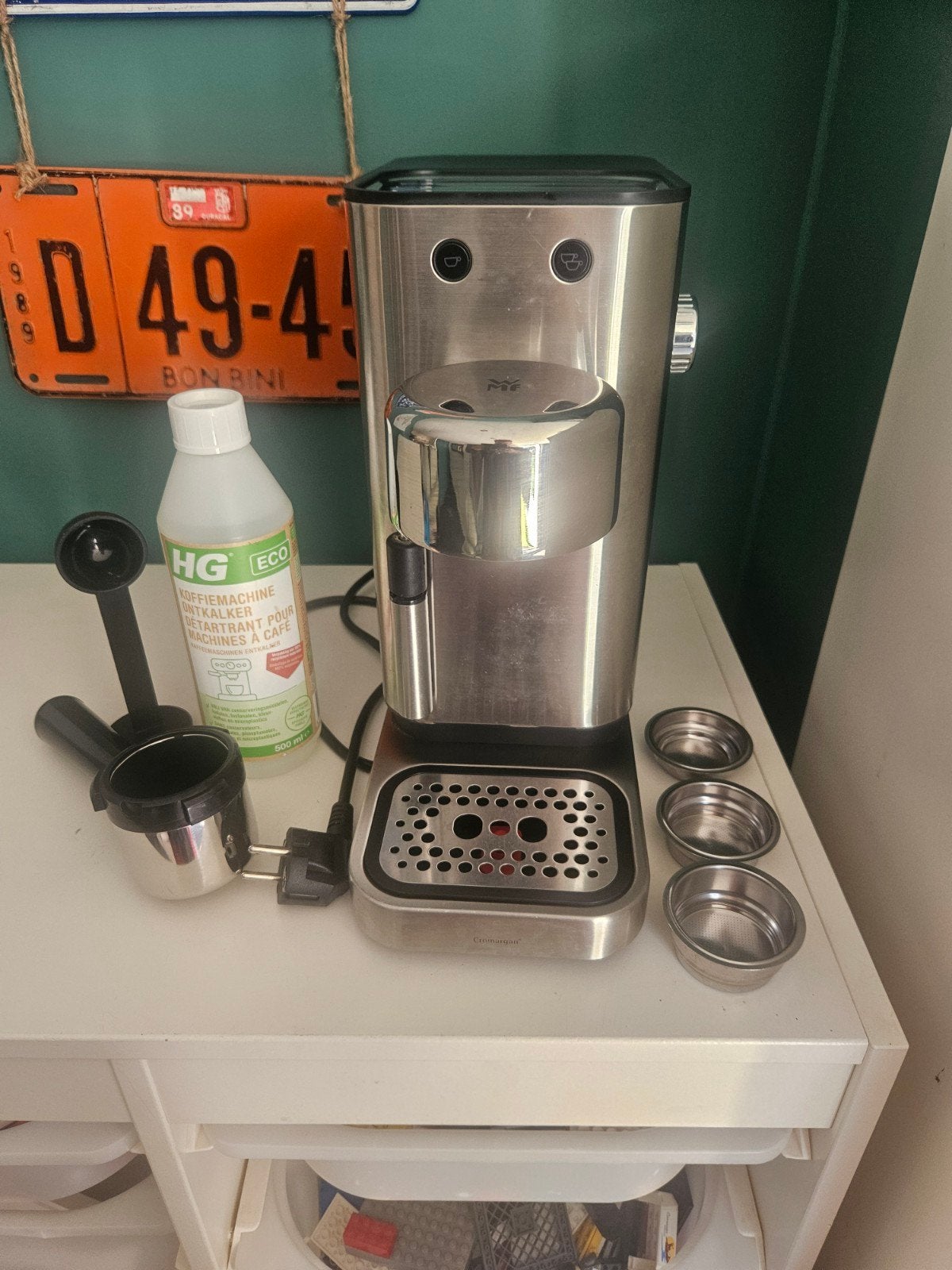 WMF Lumero pistonmachine - Espresso apparaat, Witgoed en Apparatuur, Koffiezetapparaten, Gebruikt, Espresso apparaat, Gemalen koffie