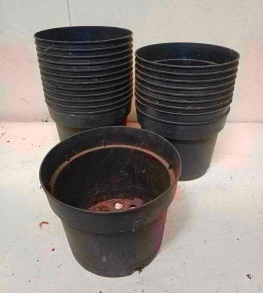 Kweekpotten plantenpotten bloempotten 2 liter, Kunststof, Gebruikt, Rond, Ophalen of Verzenden